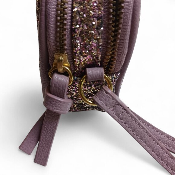 Indigo Dusty Rose Rose Gold Kawaii Glitter Pouch Wristlet - Picture 8 of 9